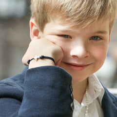 DAN - customizable silver cross bracelet 10x13mm