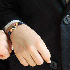 MATÍAS - 10mm silver cross knot bracelet