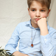 Escapulario SAGRARIO - collar medalla de plata 7mm con cordón