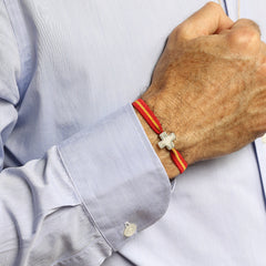 NICO - pulsera españa cruz personalizable plata 15mm