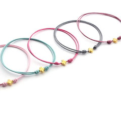 PACK of 5 Mini Golden Cross Bracelets