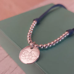 SAN JOSÉ DORMIDO - collar medalla plata 16mm