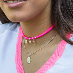 CHIC FLÚOR - collar de plata