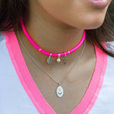 CHIC FLÚOR - collar de plata