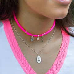 CHIC FLÚOR - collar de plata