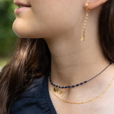 OLAYA DOR - Collar nuditos con plaquitas doradas