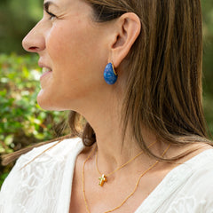 JULIA - gold earrings 30x60mm