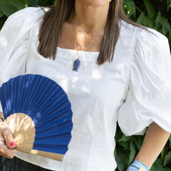 ARRECIFE - Collar pez de piedra con cadena