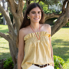 Escapulario REGNUM - collar medalla dorada 17x23mm con hilo