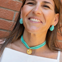 COLLAR SEDA - Escoge medalla y seda