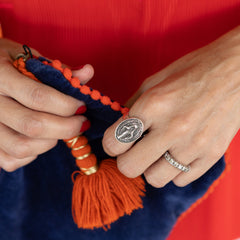 Anillo MILAGROSA OVALADO- plata 22X16mm