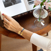 BELI BICO DOR - pulsera bicolor personalizable donut dorado 30mm