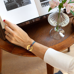 BELI BICO DOR - pulsera bicolor personalizable donut dorado 30mm