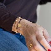 GRANO DE MOSTAZA - pulsera 12mm con cordón