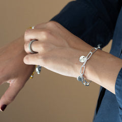 NALA - pulsera personalizable con medallas plata 10mm
