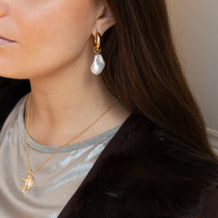 VIRGEN MILAGROSA CON CRUZ - cadena medalla y cruz