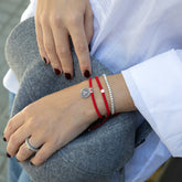 LUA - pulsera personalizable medalla plata 13mm