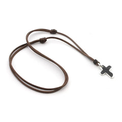 SOCO - collar personalizable cruz plata 17x20mm