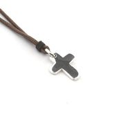 SOCO - customizable silver cross necklace 17x20mm
