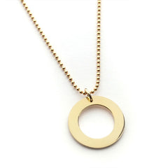 PETRA - customizable gold donut necklace 22mm
