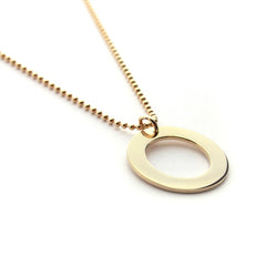PETRA - customizable gold donut necklace 22mm