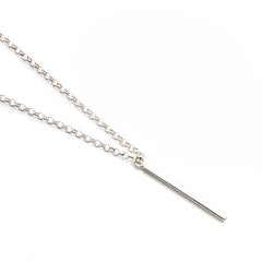 MÓNACO - collar plata 3x30mm