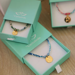 CONJUNTO CIELITO LIBERTY - personalizable medalla plata o dorado 15mm