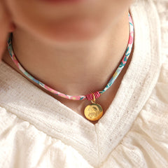 CIELITO G - customizable necklace silver medal 15mm