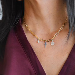 CHIC - golden skull necklace