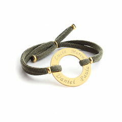 ORQUIDEA DOR - pulsera personalizable donut dorado 27mm