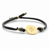 LETTER DOR - pulsera personalizable medalla dorada 15mm