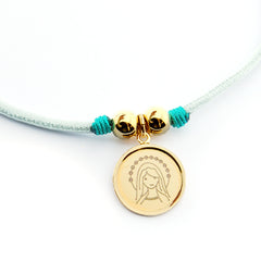 CIELITO F DOR- customizable necklace gold medal 19mm