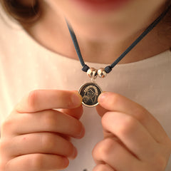 CIELITO F - collar personalizable medalla bisel plata 19mm