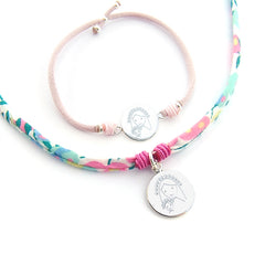 CONJUNTO CIELITO LIBERTY - personalizable medalla plata o dorado 15mm