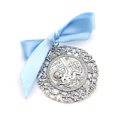 Medalla Cuna Niño en Paja