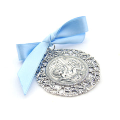 Medalla Cuna Niño en Paja