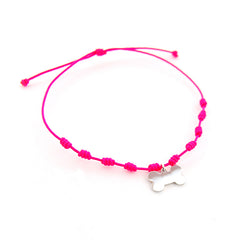 Hueso - pulsera nuditos plata 10mm