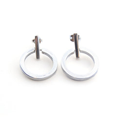 LOLA - pendientes plata 20mm
