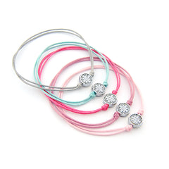 PACK de 5 pulseras San Benito pastel