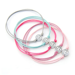 PACK de 5 pulseras San Benito pastel