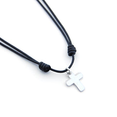 SOCO - collar personalizable cruz plata 17x20mm