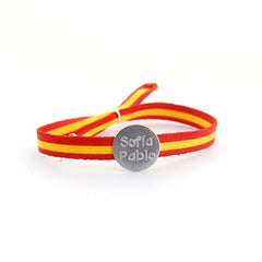 CATI - customizable bracelet silver medal 15mm