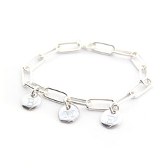 NALA - pulsera personalizable con medallas plata 10mm
