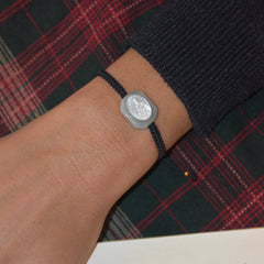 VIRGEN DEL CARMEN - pulsera piedra macramé