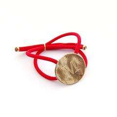 BORA - pulsera medalla dorada 25mm