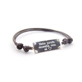 MARCO PROFES - pulsera personalizable medalla plata 30x10mm