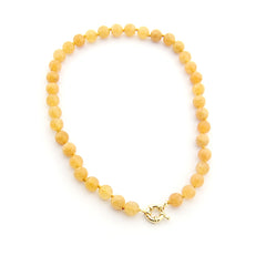 ZOE DOR MINI - collar piedras mini acero dorado