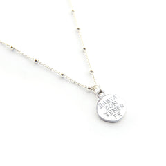 GRANO DE MOSTAZA - collar plata 12mm con cadena