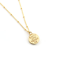 GRANO DE MOSTAZA DOR - collar dorado 12mm con cadena