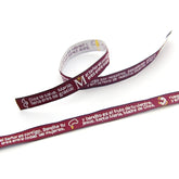 AVE MARÍA - Pulsera de tela CIELITO